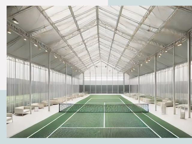 Строительство теннисных кортов в Баксане