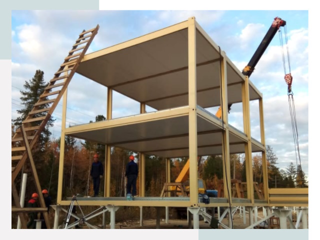 Строительство модульных здания Баксан