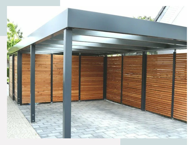 Навесы для парковки в Баксане