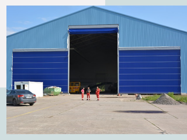 Ангарные ворота в Баксан от СтальСтрой-Бкс по цене 606 руб.