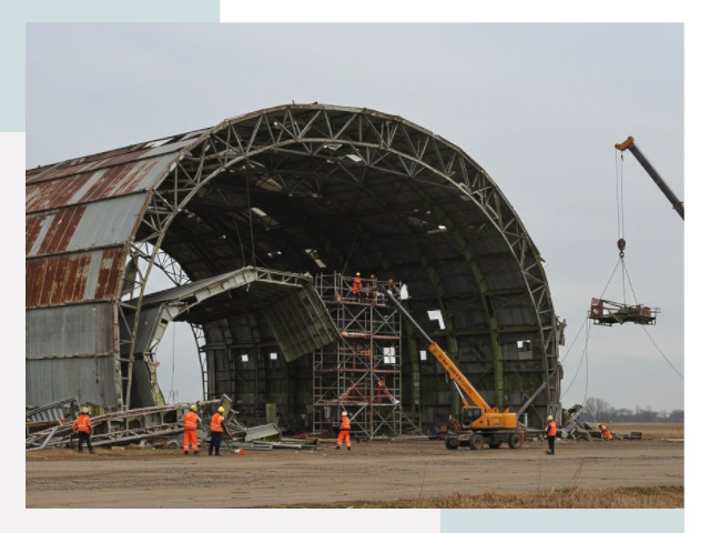 Демонтаж ангаров в Баксане