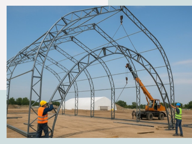 Монтаж ангаров в Баксане от 606 руб. - Надежно и быстро